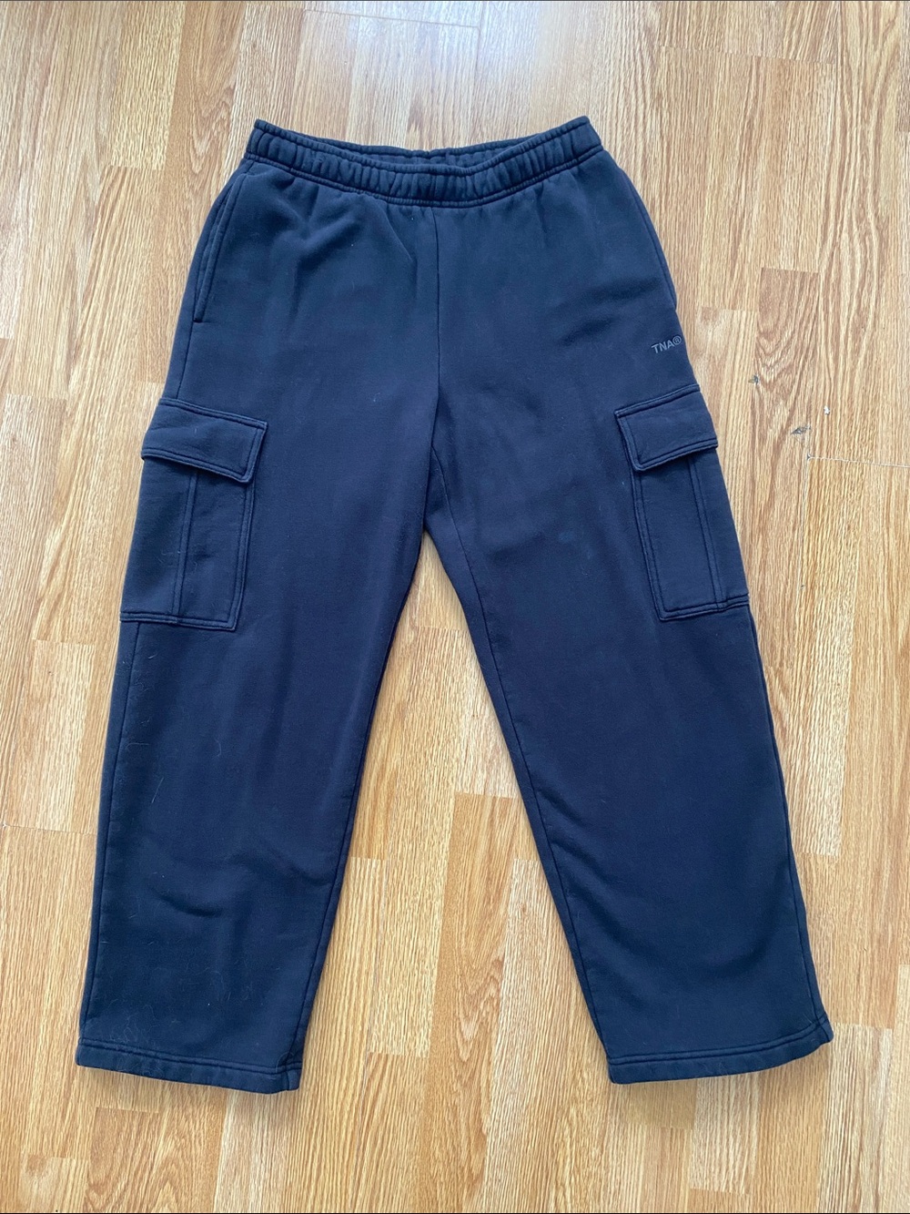 Aritzia TNA Black Cozy Sweatfleece Mega Fit Sweatpants